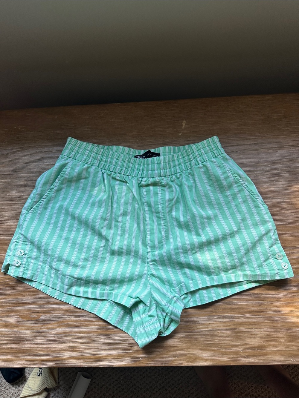 ZARA Mint Green Boxer Shorts